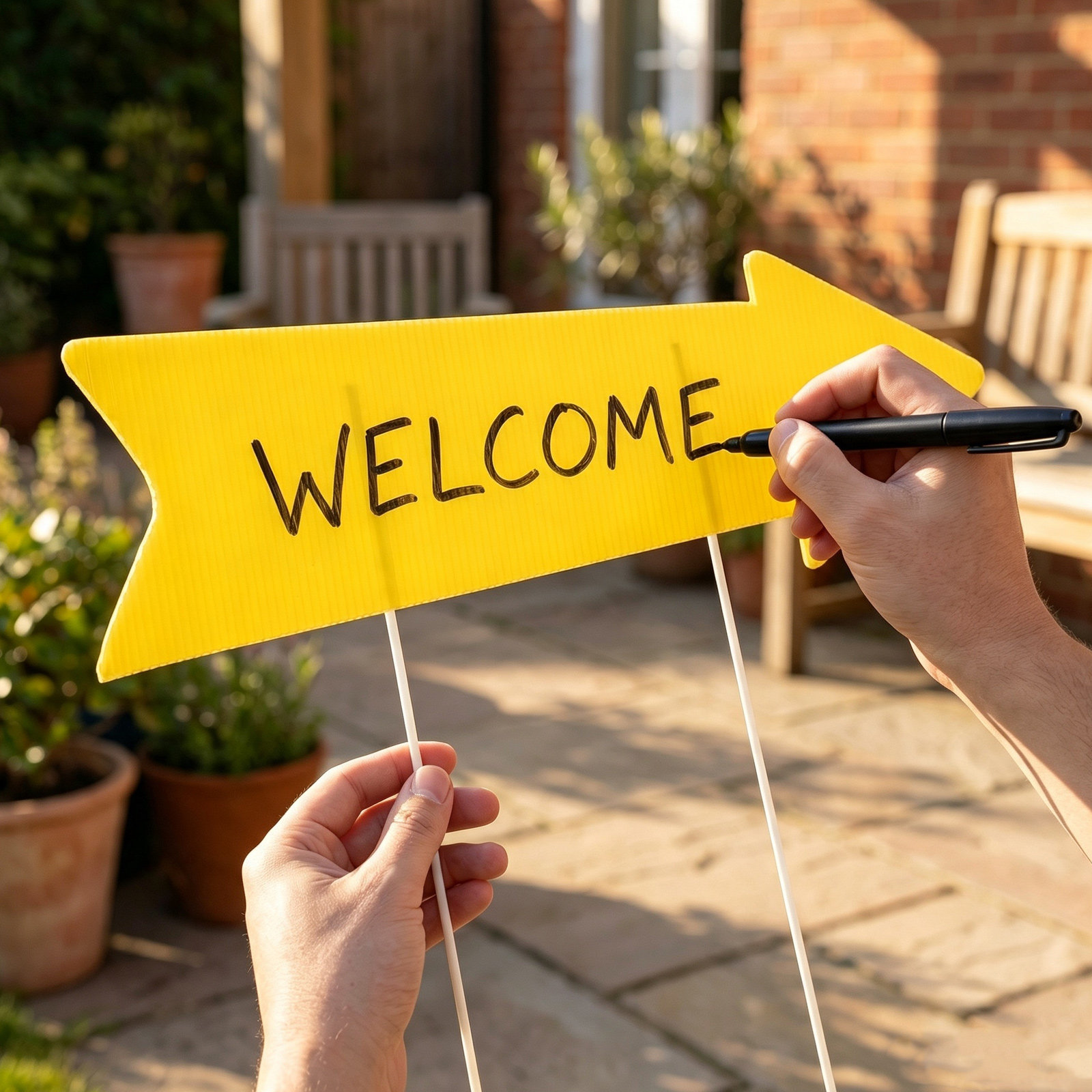 10Pcs Blank Arrow Yard Signs D - Yard Sign Blank review and price