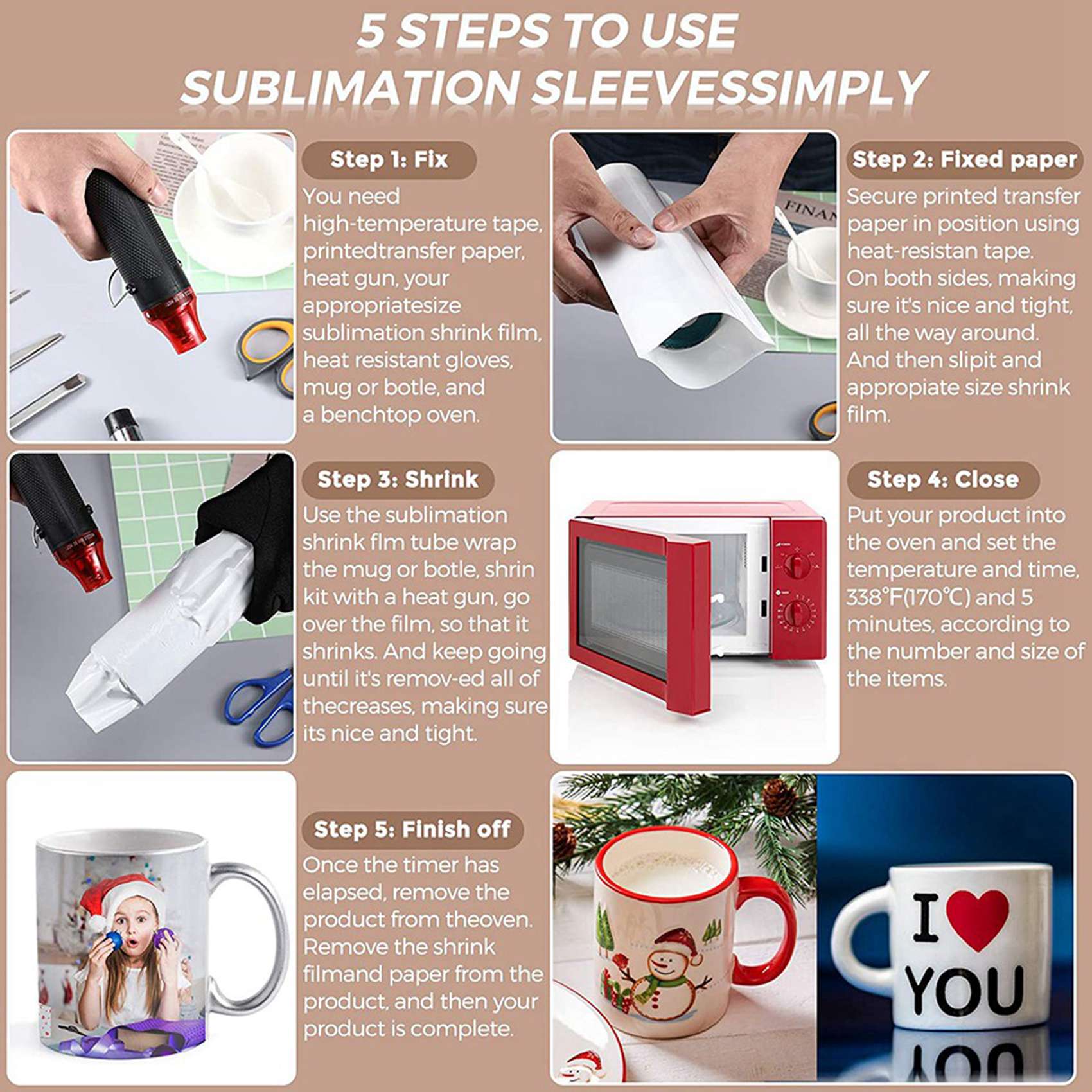 A69e140pcs Sublimation Shrink  - Sublimation Mug White review and price
